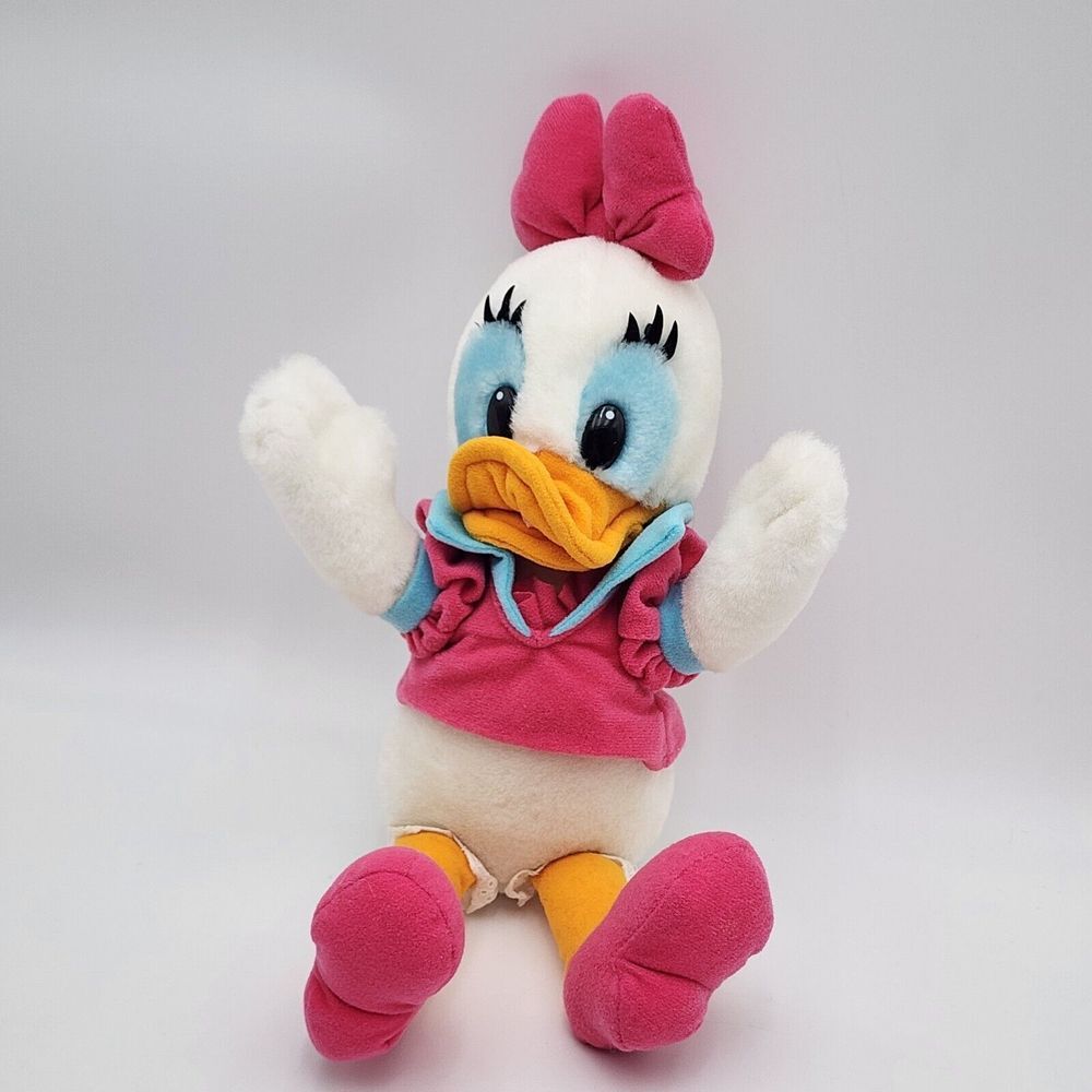 Disney Daisy Duck Plush Toy Doll‎ 13" Tall Stuffed Animal Disneyland Walt World